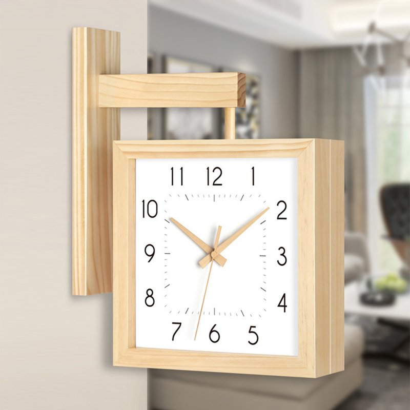 Wooden Double Sided Wall Clock - Japanese Living Lifestyle review and price